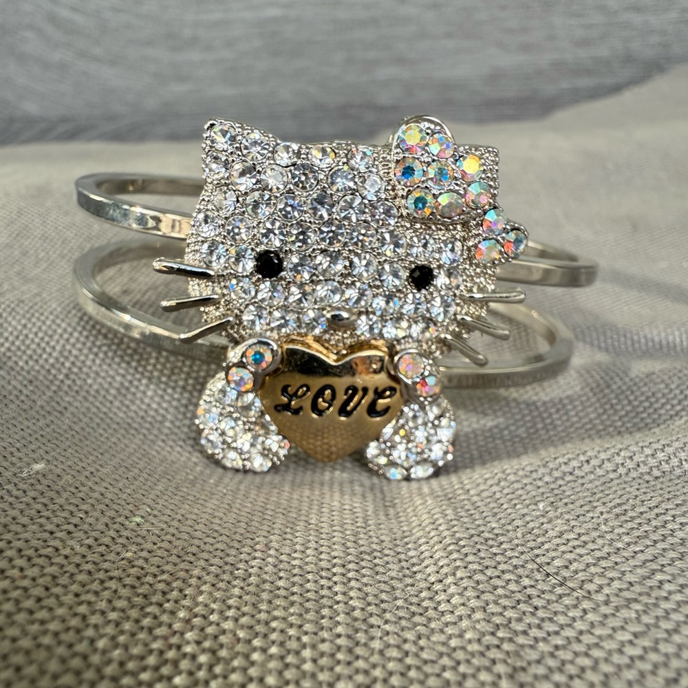 Hello Kitty Diamond Bangle Bracelet